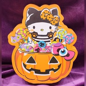 Hello Kitty Halloween Block Sign Wall Art Hello Kitty Cat Burglar